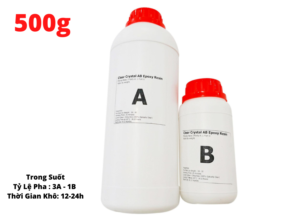 Keo Chống Thấm ,Keo AB Epoxy Resin MuSaNa Đổ Nhựa Trong Suốt ,Đổ Bàn Gỗ ,Đổ Tranh 3D, Làm Móc Khóa Handmade