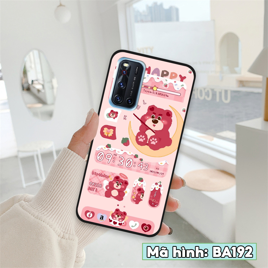 Ốp lưng vivo v19 / vivo 1933 in hình gấu dâu lotso, gấu nâu dễ thương