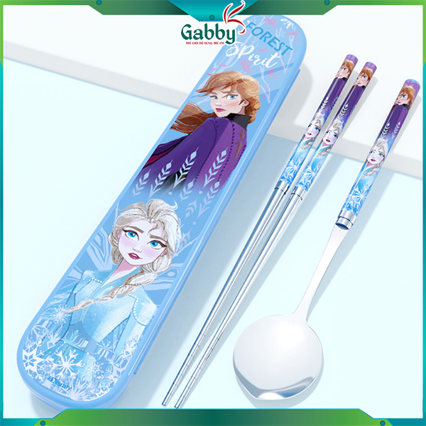BỘ MUỖNG ĐŨA DISNEY INOX304 (Hình Mickey/ Minnie/ McQueen/ Elsa/ Mike/ Sulley/ Stitch)