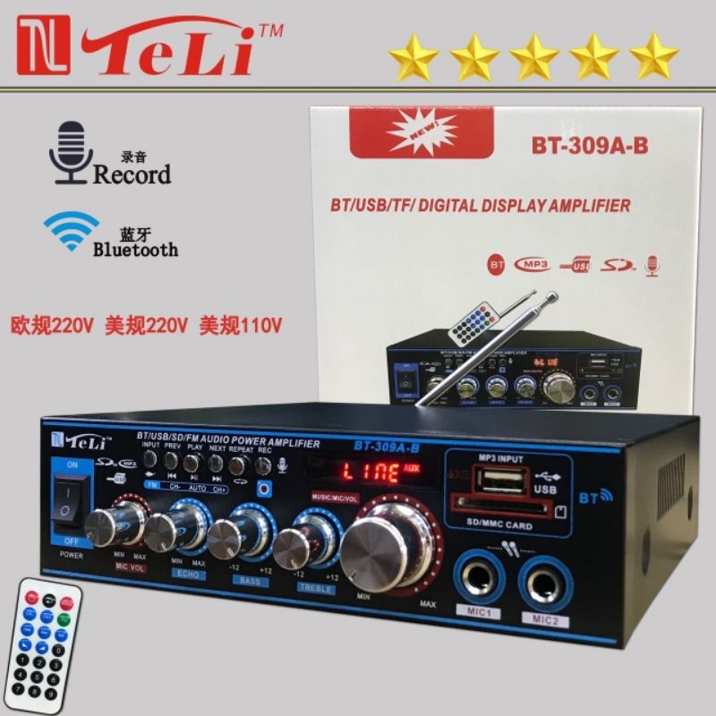 Âm ly bluetooth mini hát karaoke BT-309A Chất Lượng Cao