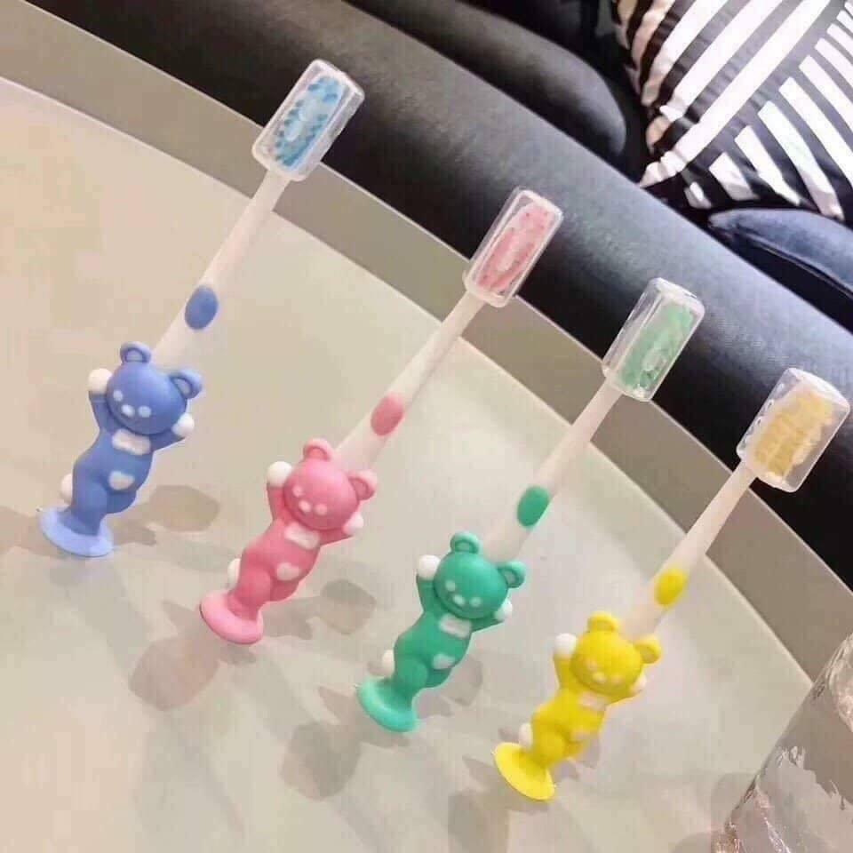 Combo 4 chiếc bàn chải răng cho bé hình thú lông mềm mịn, combo 4 chiec ban chai rang cho be hinh thu long mem min