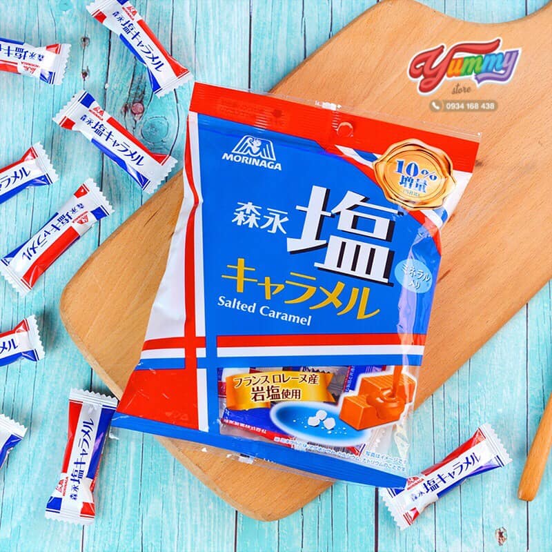 Morinaga Kẹo Caramel Muối Gluten Free
