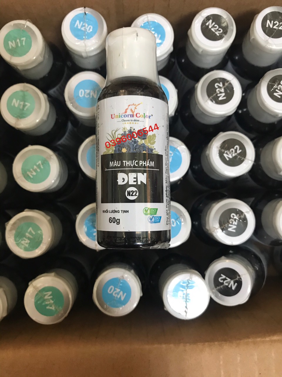 Màu siro Unicorn Đen 60g