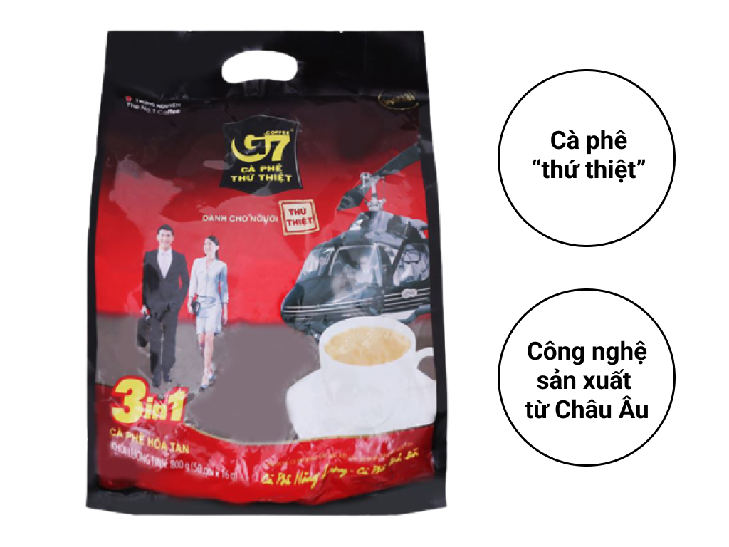 Cà phê sữa G7 3 in 1 800g ( 50 gói x 16g)