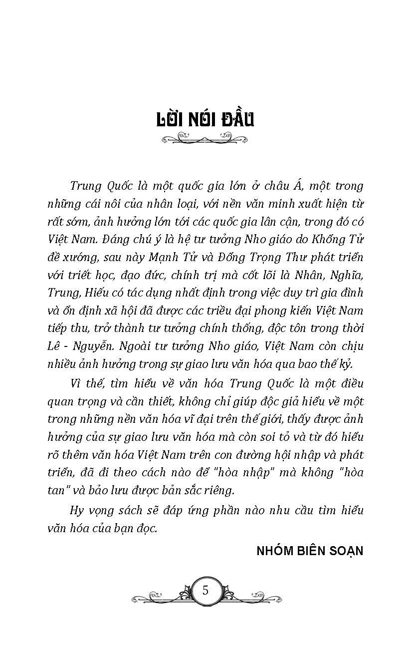 Tìm Hiểu Văn Hóa Trung Hoa