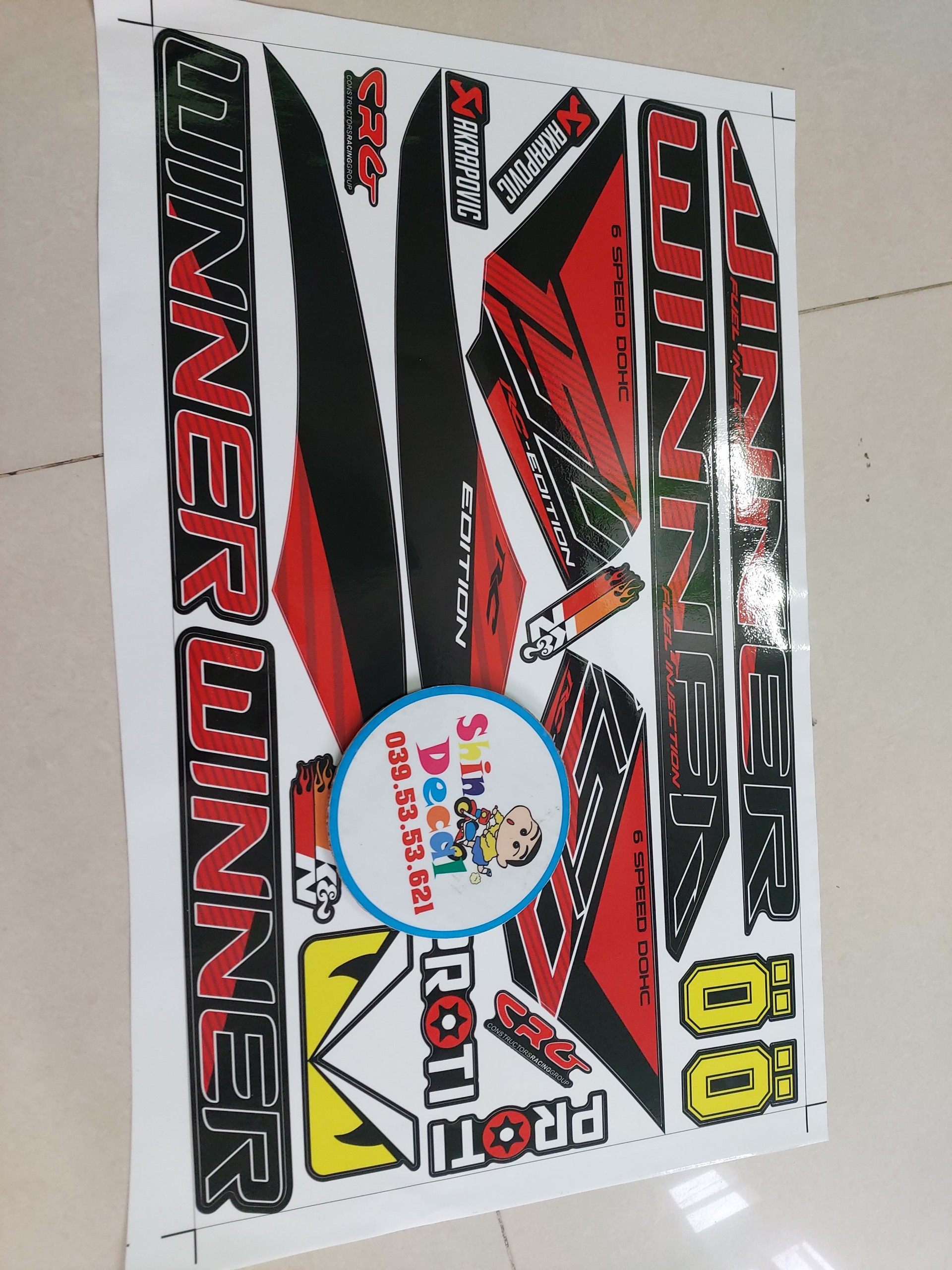 Tem xe winner mẫu mới 2020