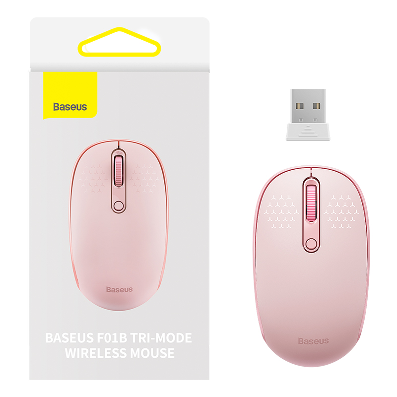 Chuột không dây Baseus Wireless Mouse 1600DPI 2.4G with USB Receiver Bluetooth 5.0 for PC Computer Mac Laptop Ergonomic Design Mouse for Windows OS