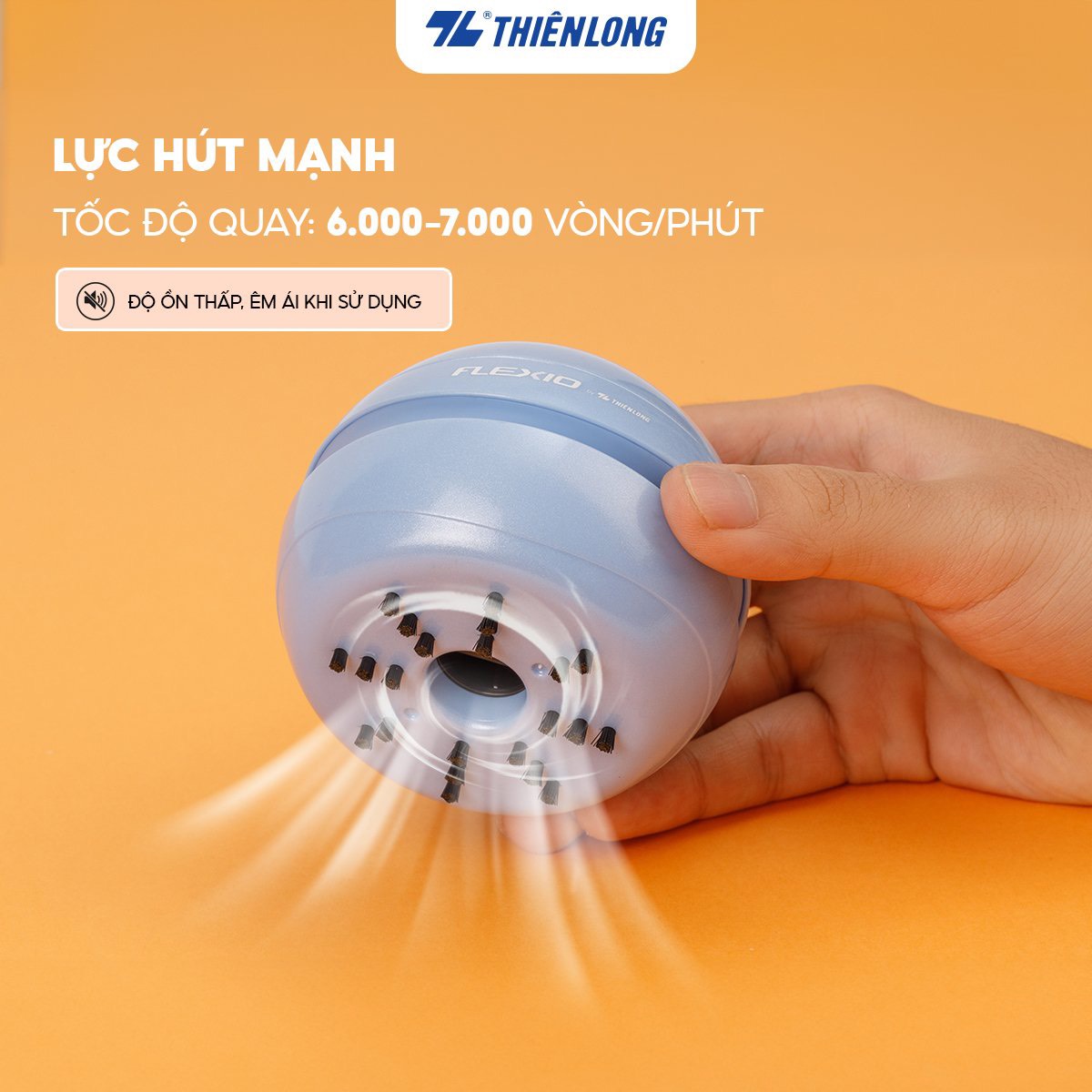 ( Tặng Thêm Pin Thiên Long ) Máy hút bụi mini Thiên Long Flexio MVE-001