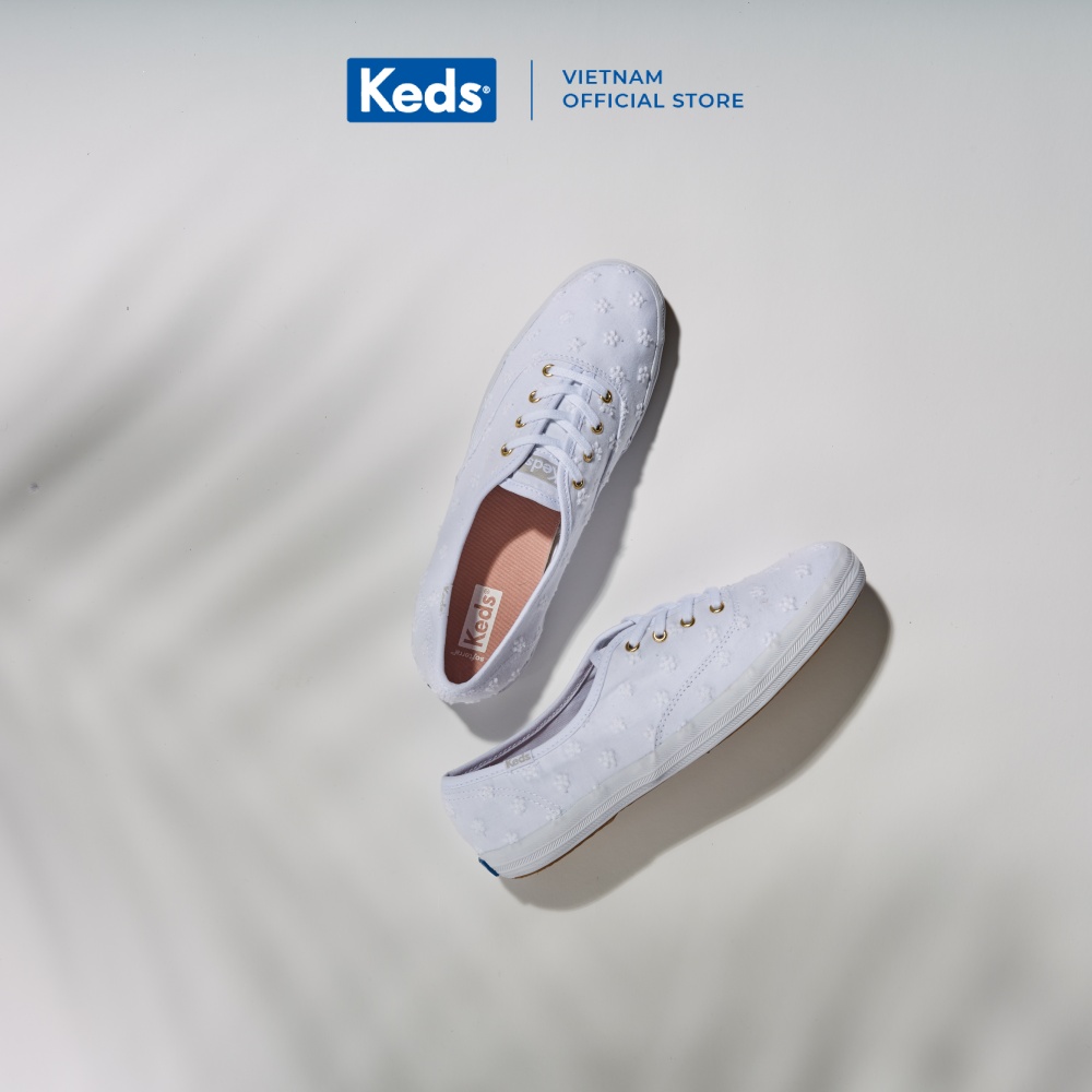 [NEW] Giày Keds Nữ- Champion Daisy Eyelet White- KD065882