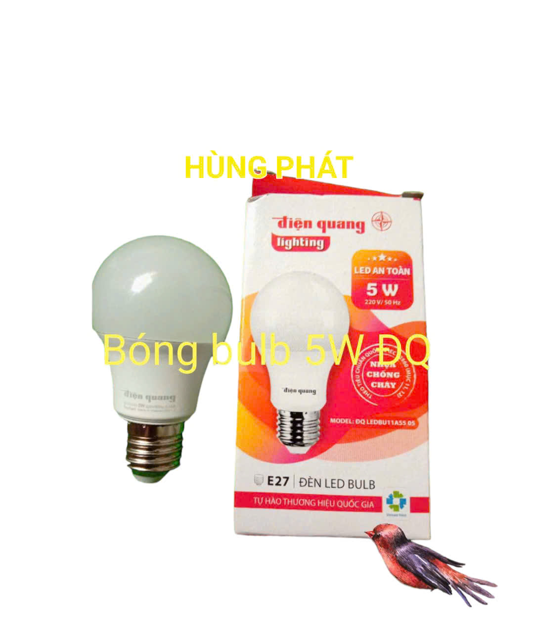 Bóng đèn led bulb 5w,7w,9w điện quang