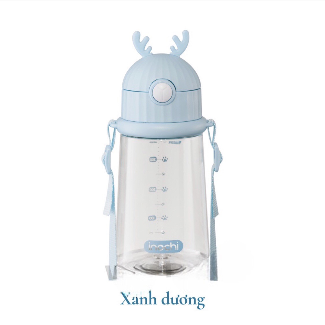 Bình nước Inochi Goki Rudy 450ml - HKM VINAMILK (Màu Xanh Dương)
