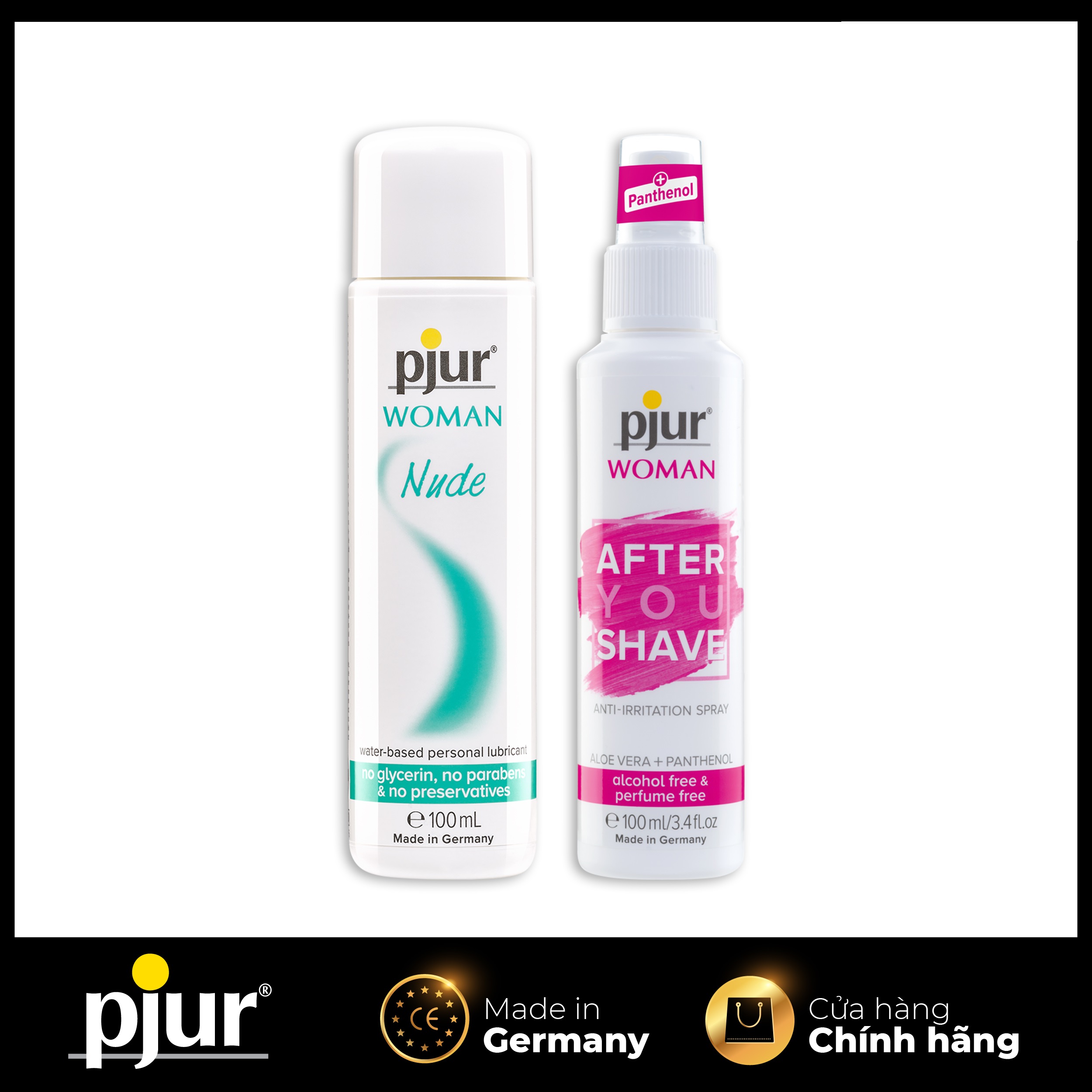 Combo Chất bôi trơn chiều vợ pjur Woman Nude & pjur After You Shave