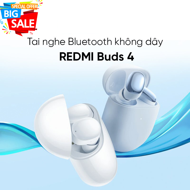 Tai Nghe Xiaomi Redmi Buds 4 | Giá cực tốt Tai nghe Bluetooth TWS Xiaomi Redmi Buds 4 - chính hãng Bluetooth True Wireless Xiaomi Redmi Buds 4 Active