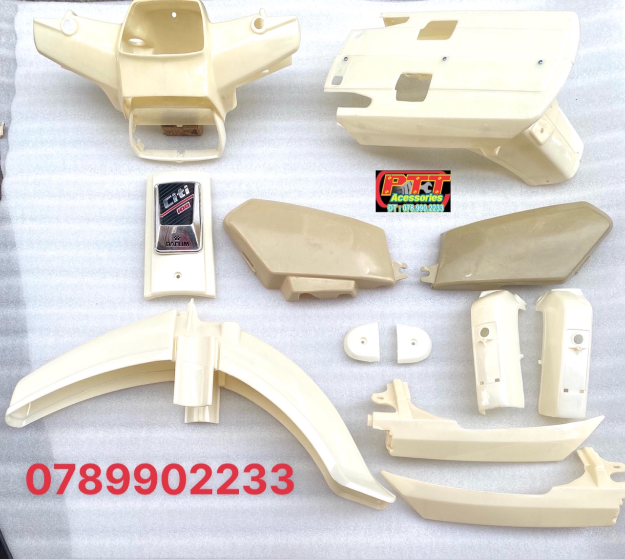 DÀN ÁO XE CITI 100 DAELIM NHỰA ABS ( KHÔNG SƠN ) - ĐỜI CITI PHUỘC