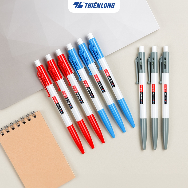 (Hộp 20 Cây) Bút Bi Thiên Long TL-08 Ngòi 0.8mm