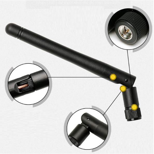 Anten Cho Wifi 2.4Ghz 3dBi đầu SMA Đực