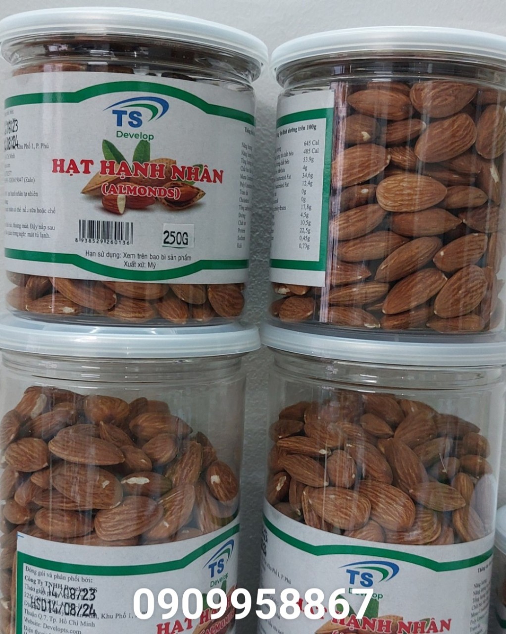 Hạnh nhân Mỹ sấy tách vỏ