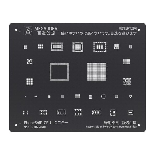 Vỉ làm chân Mega iDea đủ mã IC cho IP 6G - 13PRM