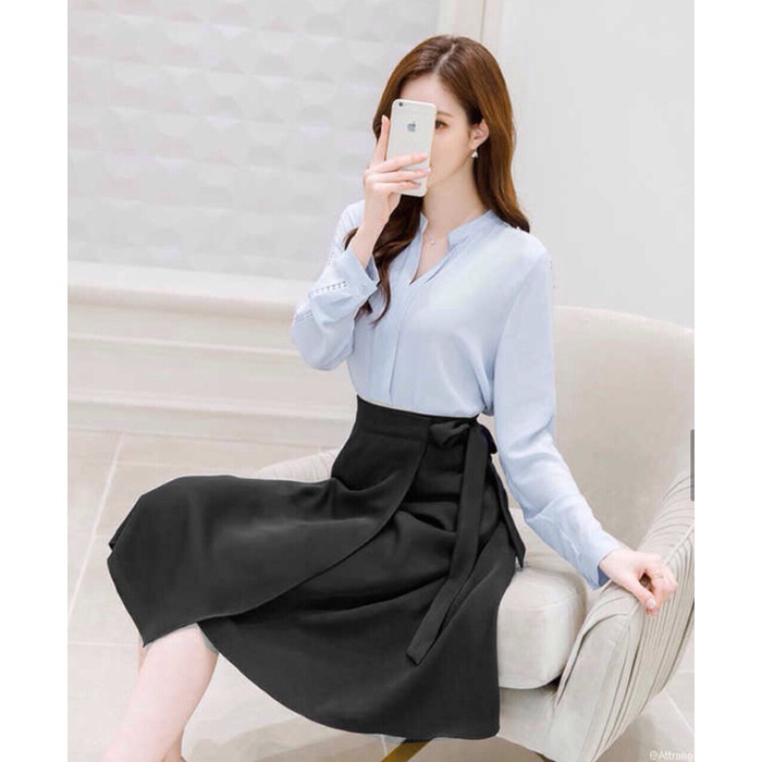 [HCM]chân váy thắt nơ Hana