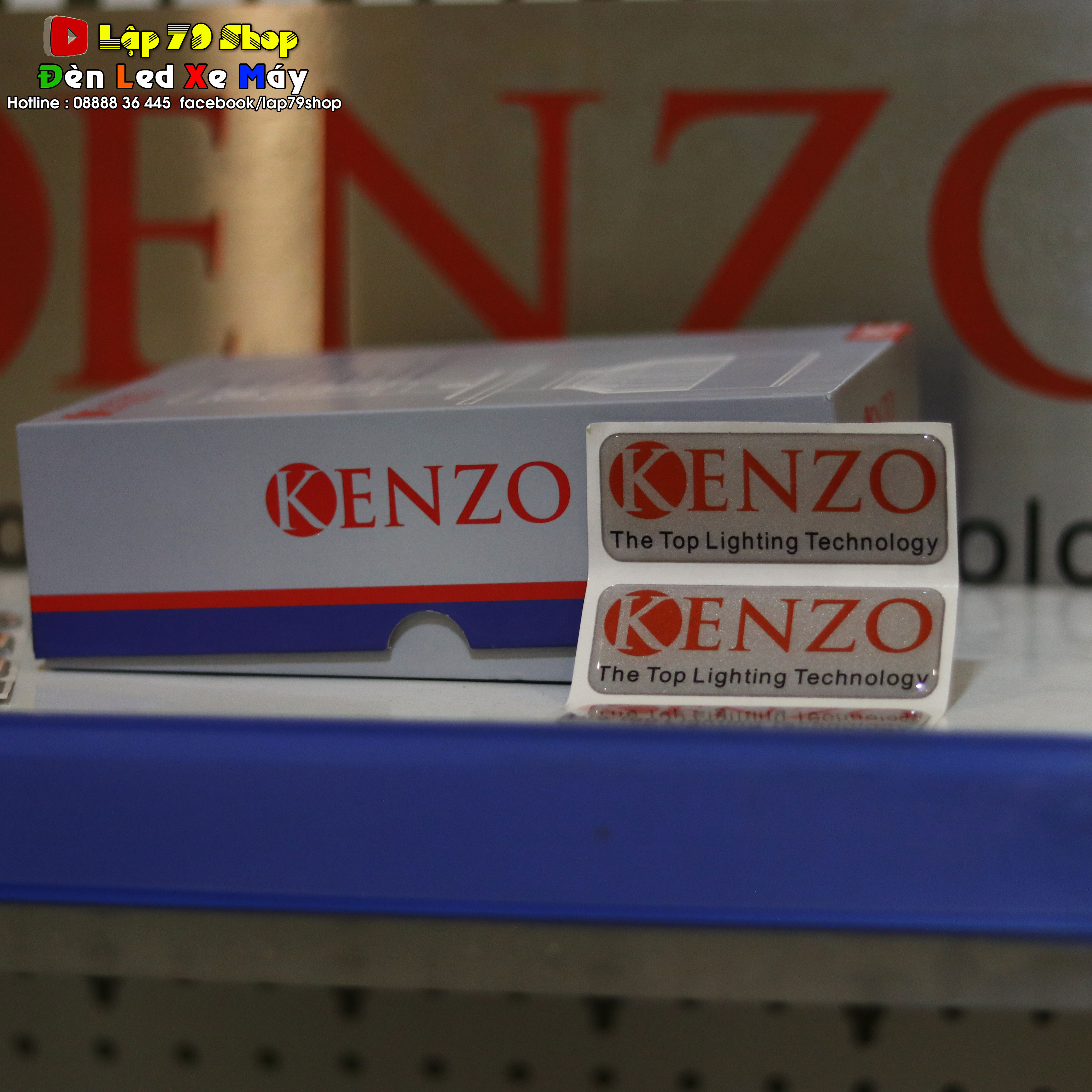 Đèn Pha Led chân H4 Kenzo V9s Siêu Sáng