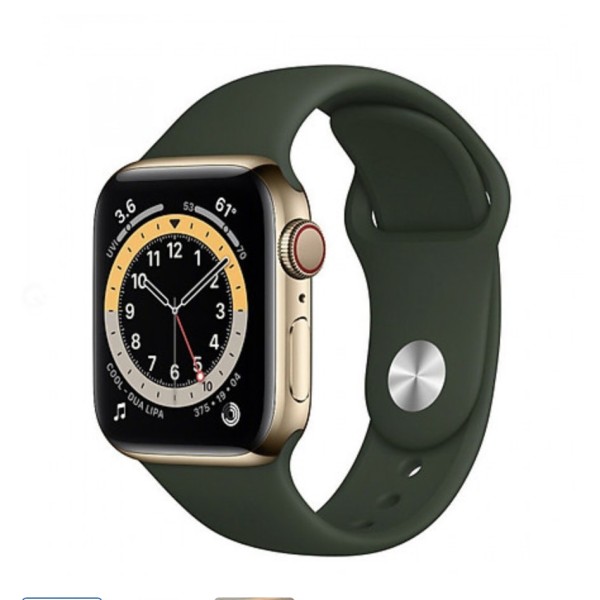 Đồng Hồ Apple Watch Series 6 GPS+ CELLULAR (Viền Thép dây cao su)