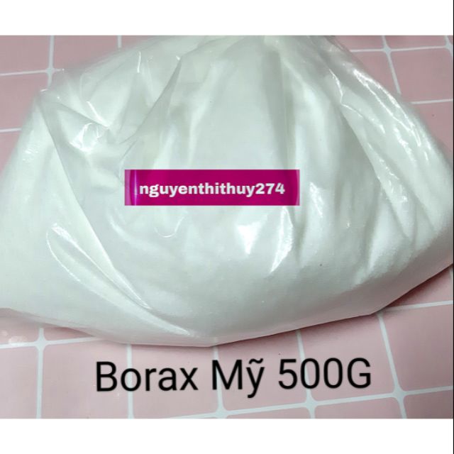 Sỉ 500g borax mỹ/usd nguyên liệu làm slime