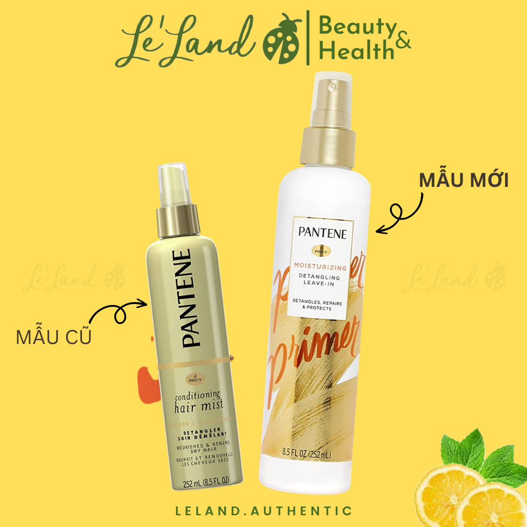 Xịt dưỡng tóc Pantene Pro-V Conditioning Hair Spray Detangler 252ML phục hồi tóc hư tổn - Leland