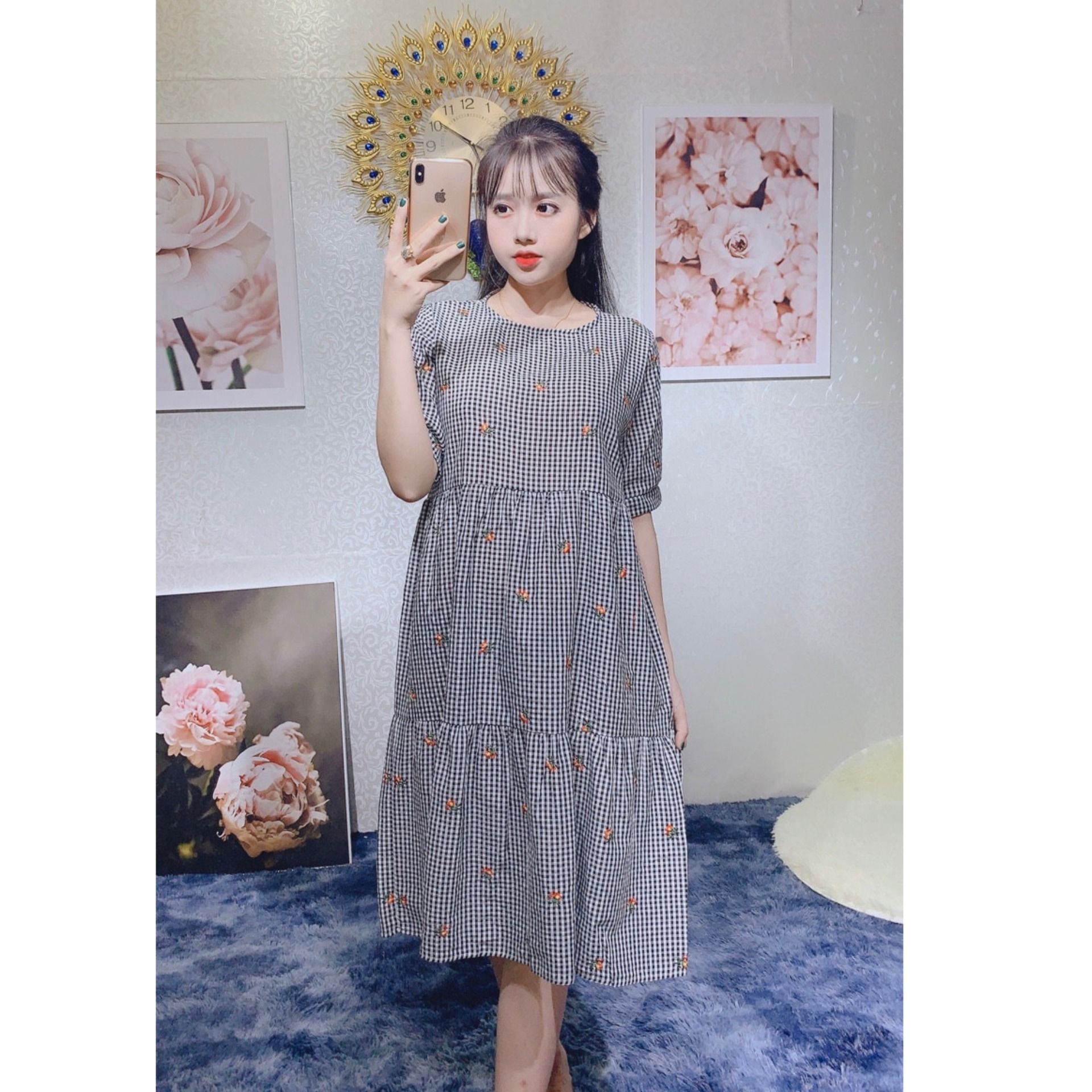 váy bầu giá rẻ-đầm bầu xinh