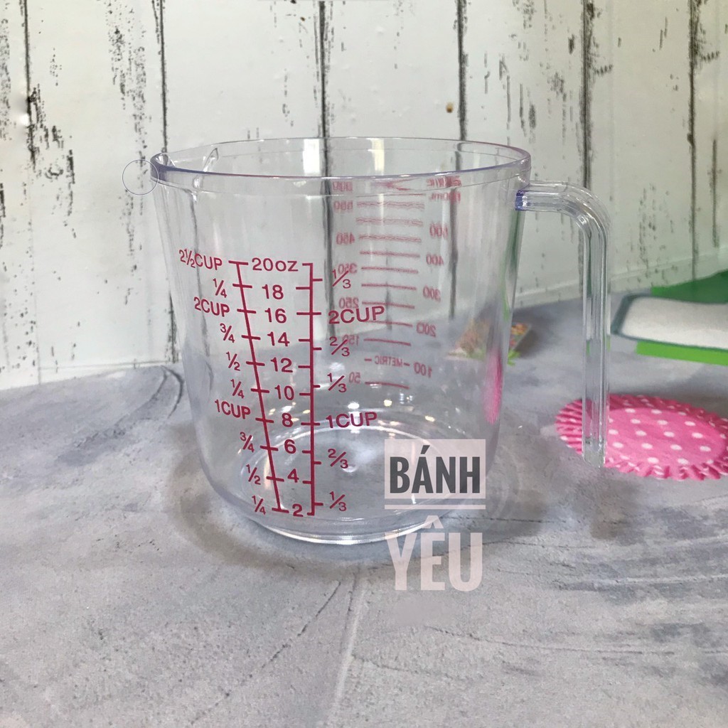 Ca Đong Nhựa ca đong nước chia vạch đỏ