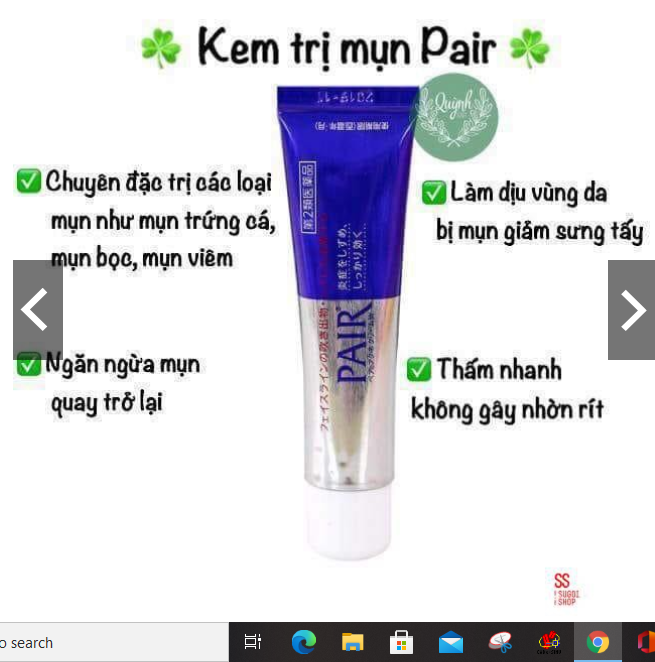 Kem mụn PAIR Nhật Bản