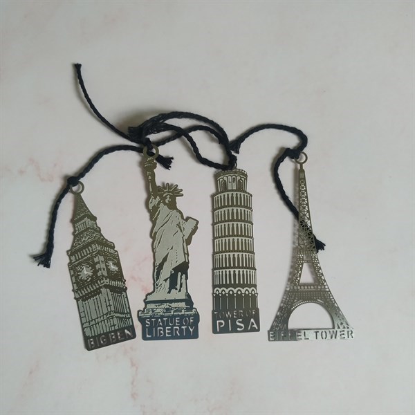 Combo 4 bookmark đánh dấu sách kim loại