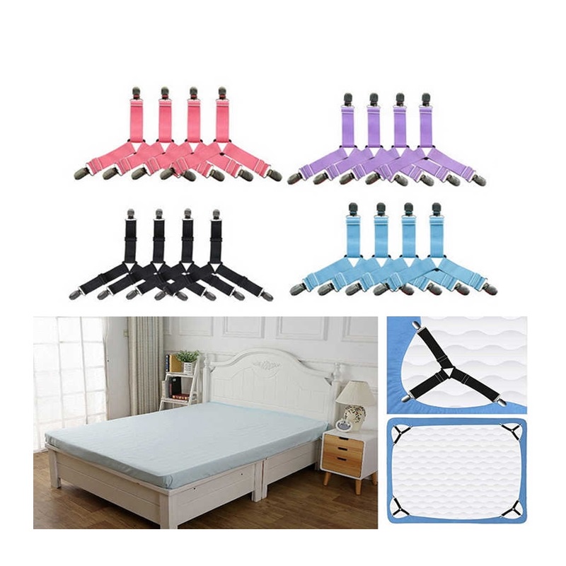 Bộ 4 kẹp ga giường drap chống xê dịch