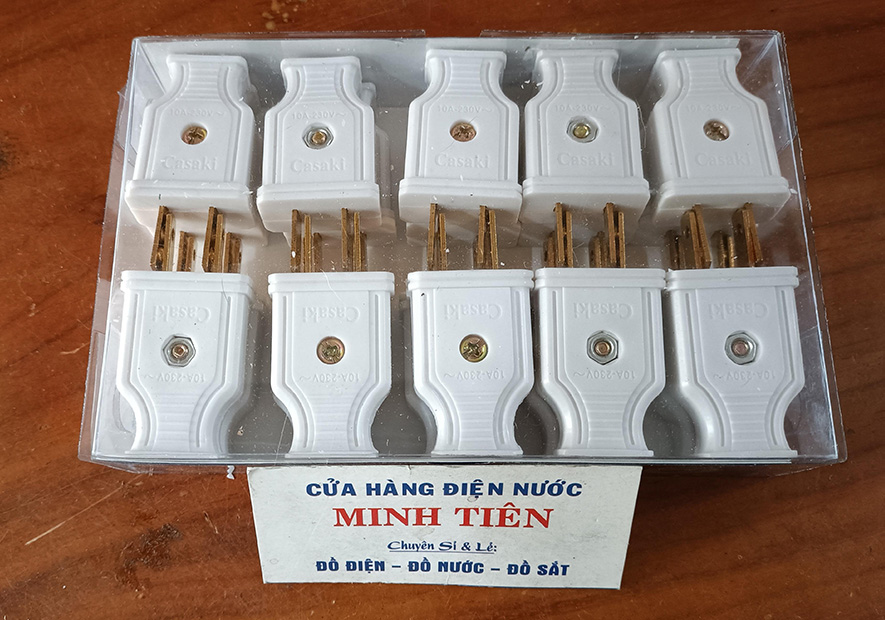 Phích cắm tròn VINA, phích cắm dẹp VINA (KASAKI), NANOCO
