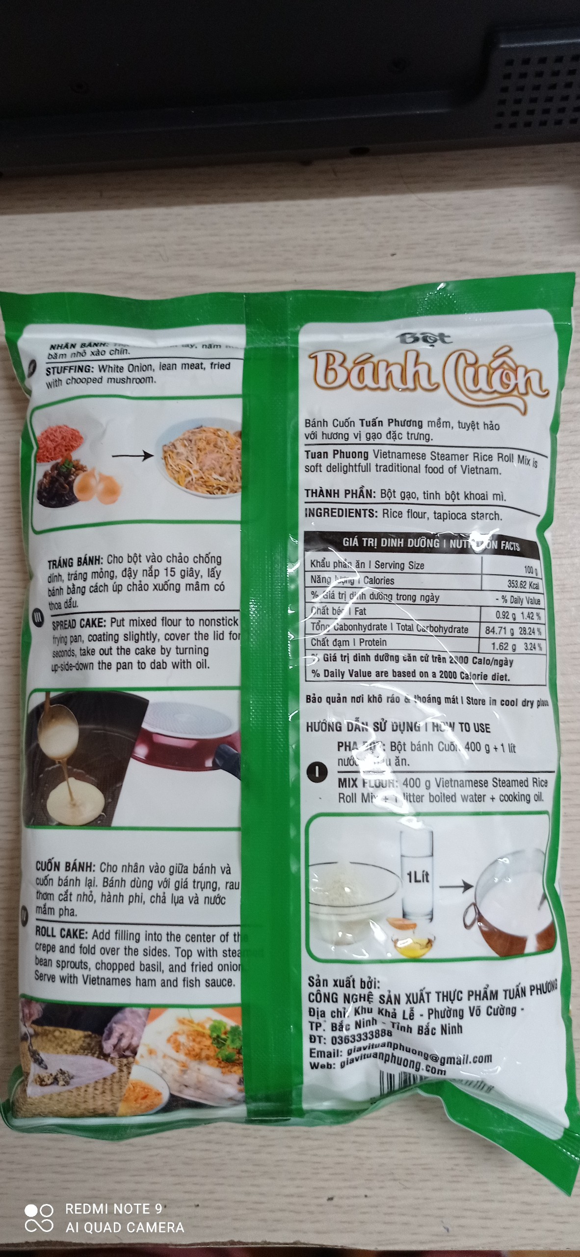 Bột bánh cuốn Tuấn Phương 400gr