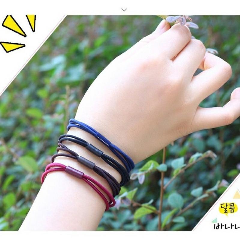 COMBO 5 THUN CỘT TÓC MIX 3 VÒNG - SET 02 CỘT TÓC RAIBOW