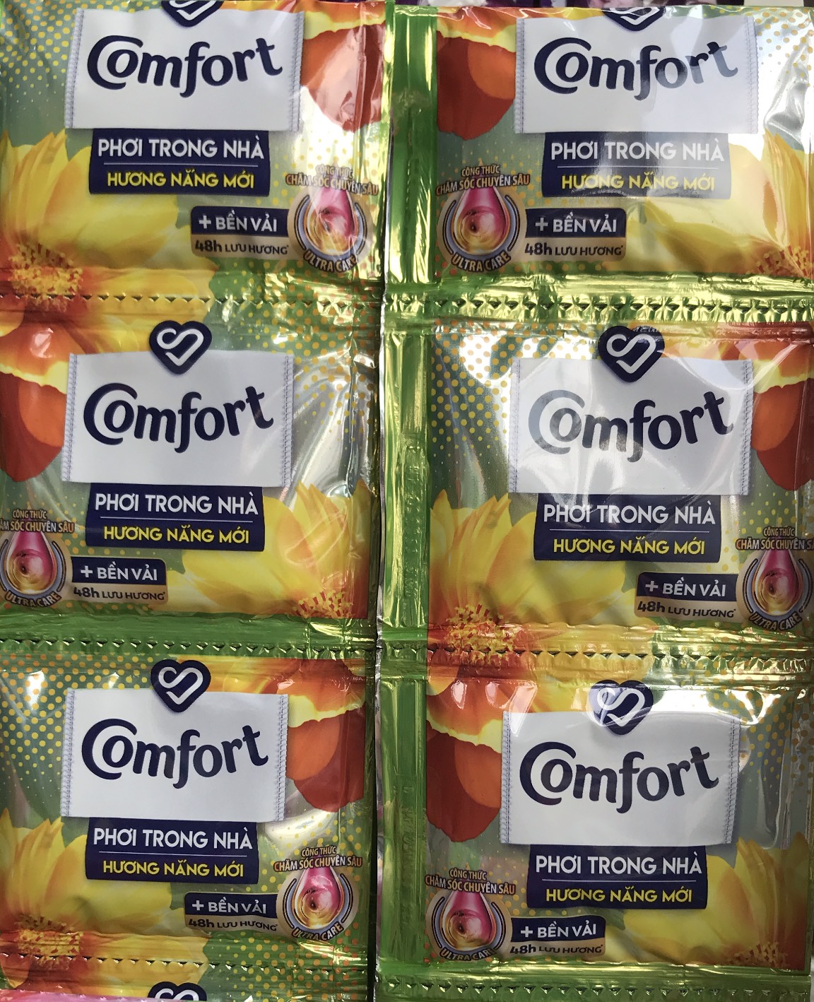 Nước xả Comfor dây 10 gói các mùi