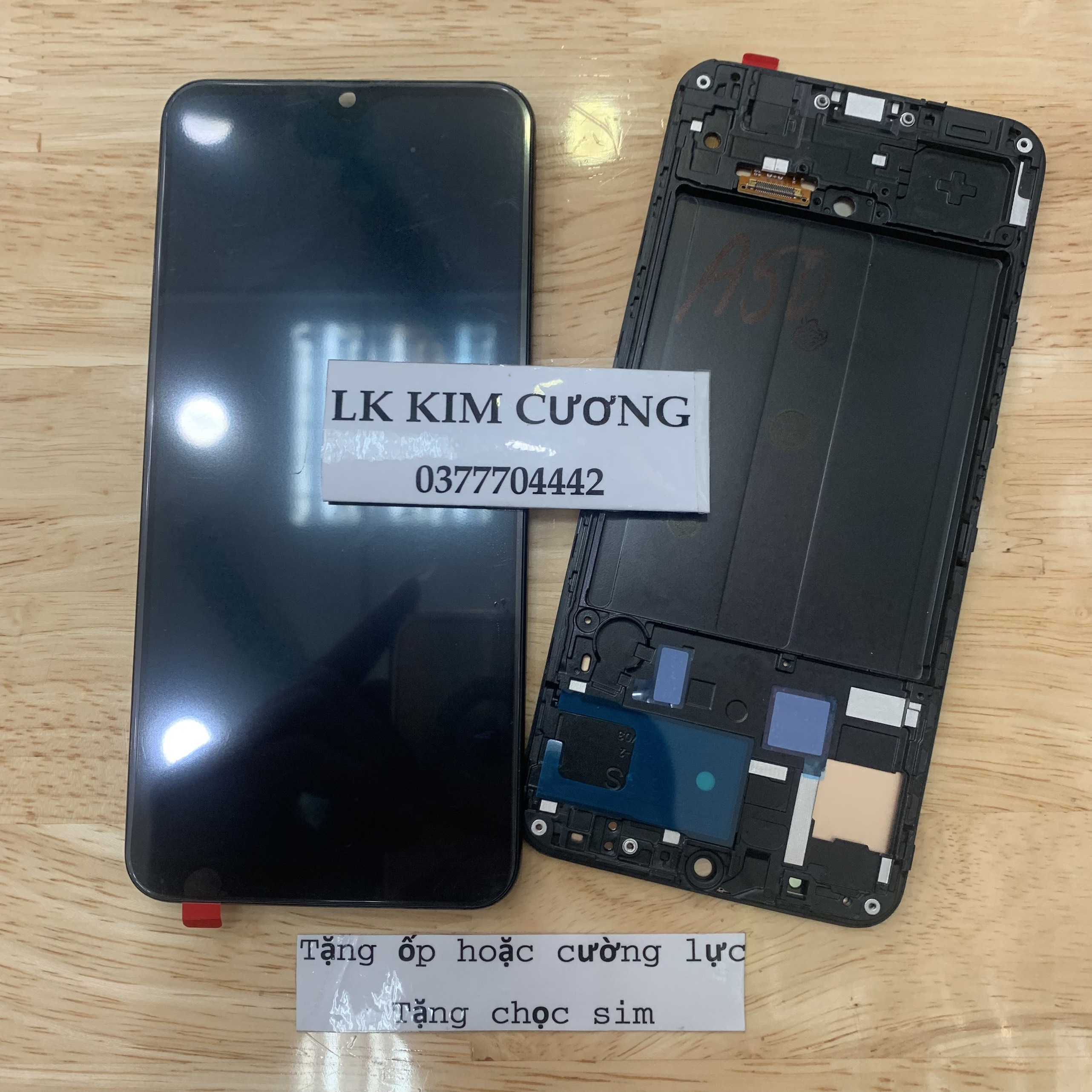 Màn hình thay thế SS A50 - QX liền khung
