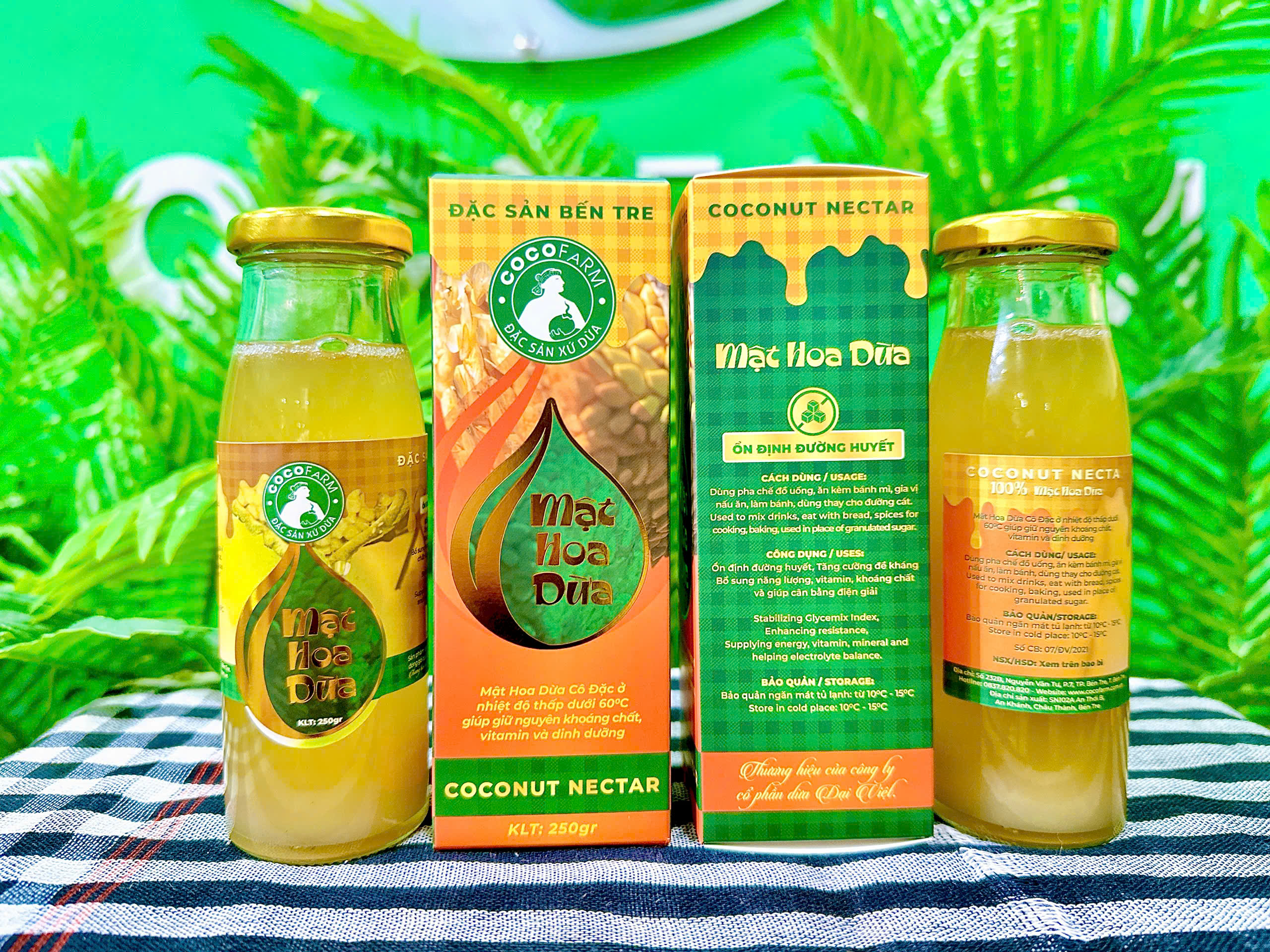 MẬT HOA DỪA CÔ ĐẶC COCOFARM 250gr