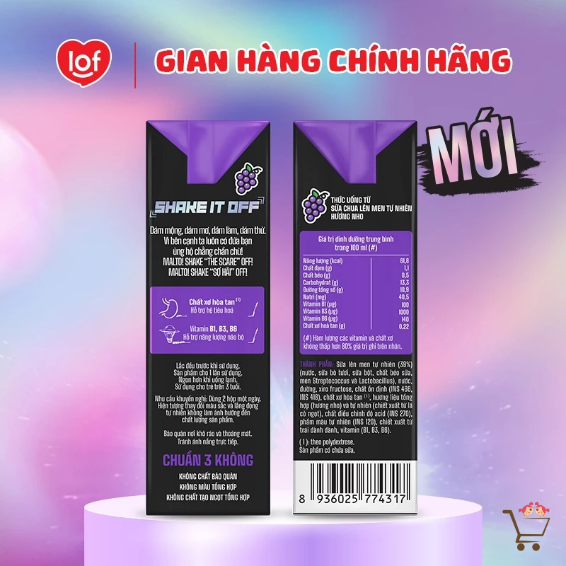 Sữa Lúa Mạch Lof Malto 180ml x 48 Hộp