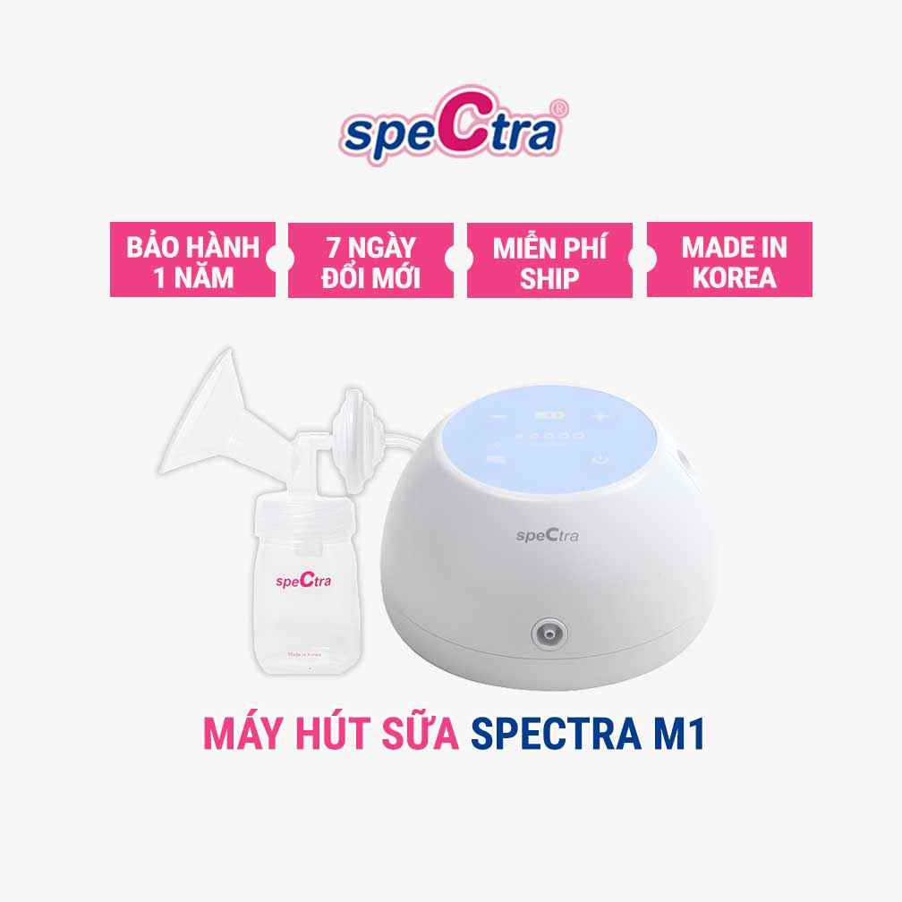 Máy Hút Sữa Điện Spectra M1 Chính Hãng Hàng Hàn Quốc – Có Pin sạc Tích Điện, Nhỏ Gọn, Êm Ái, BH 1 Năm