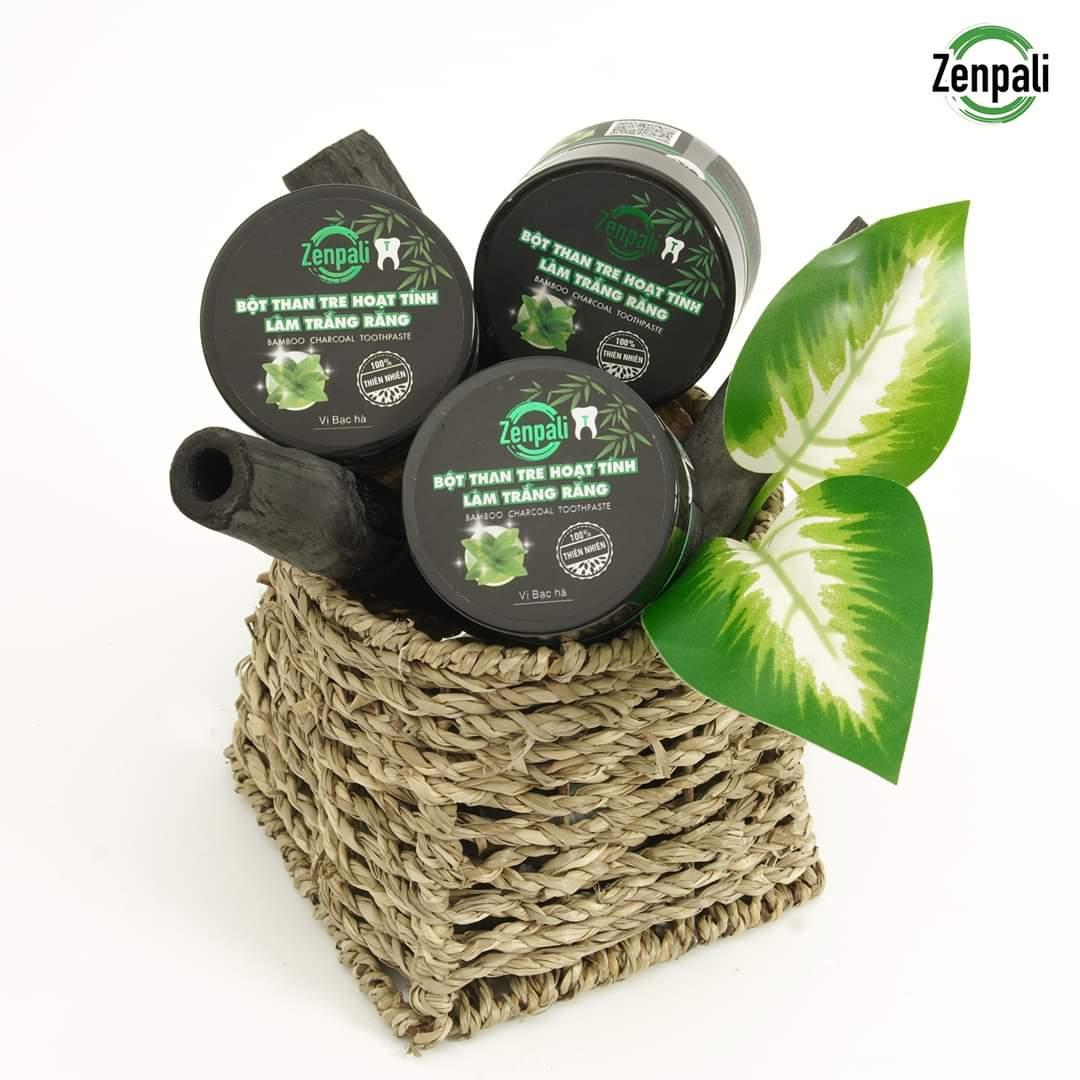 Bột than tre hoạt tính làm trắng răng Zenpali (20g/50ml)