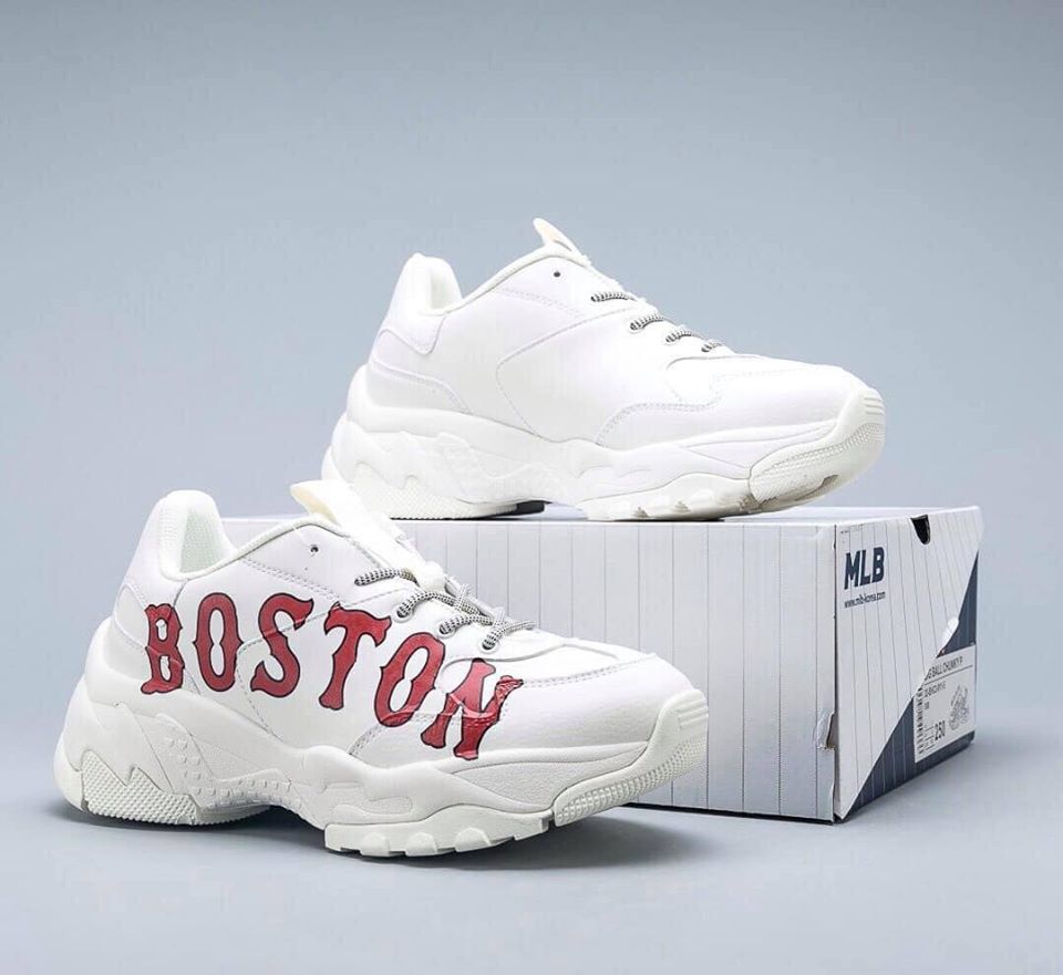 Giày Sneaker MLB Boston Chữ đỏ ( Giày Thể thao Nam nữ MLB)