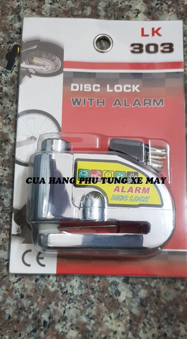 Khóa đĩa xe máy có kèn hú cao cấp
