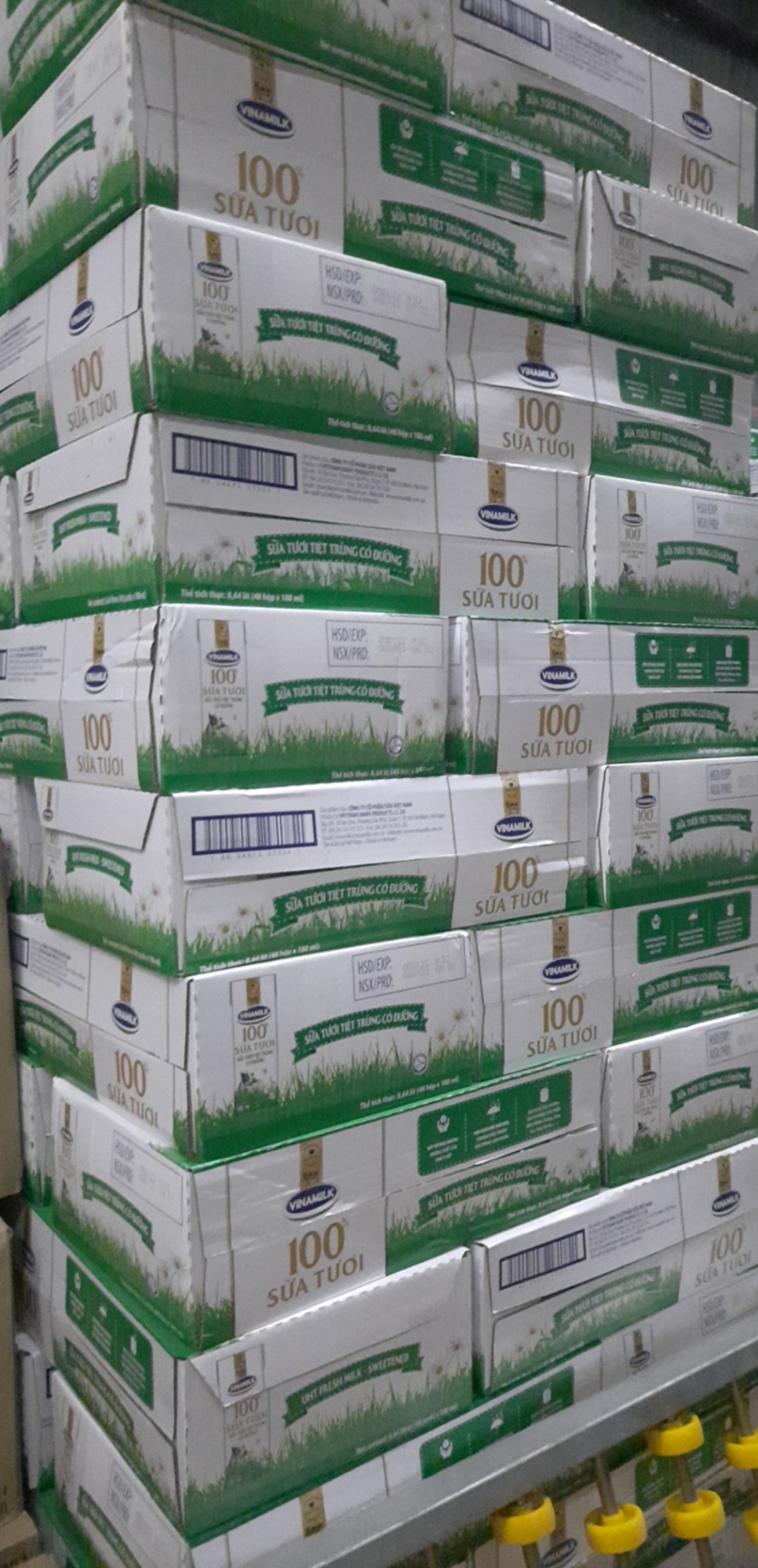[HCM]Thùng sữa tươi Vinamilk có đường