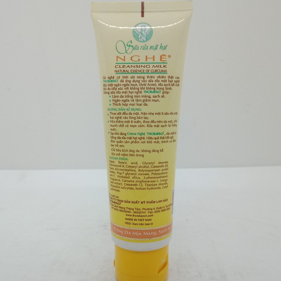 Sữa Rửa Mặt Hạt Nghệ Cleansing Milk 100g