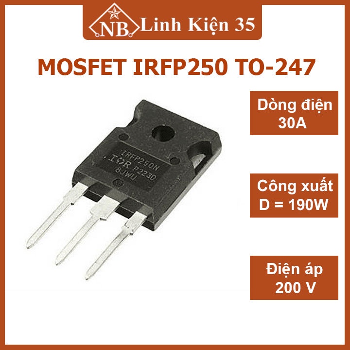 Linh kiện điện tử mosfet irfp250 to-247 30a 200v n-ch