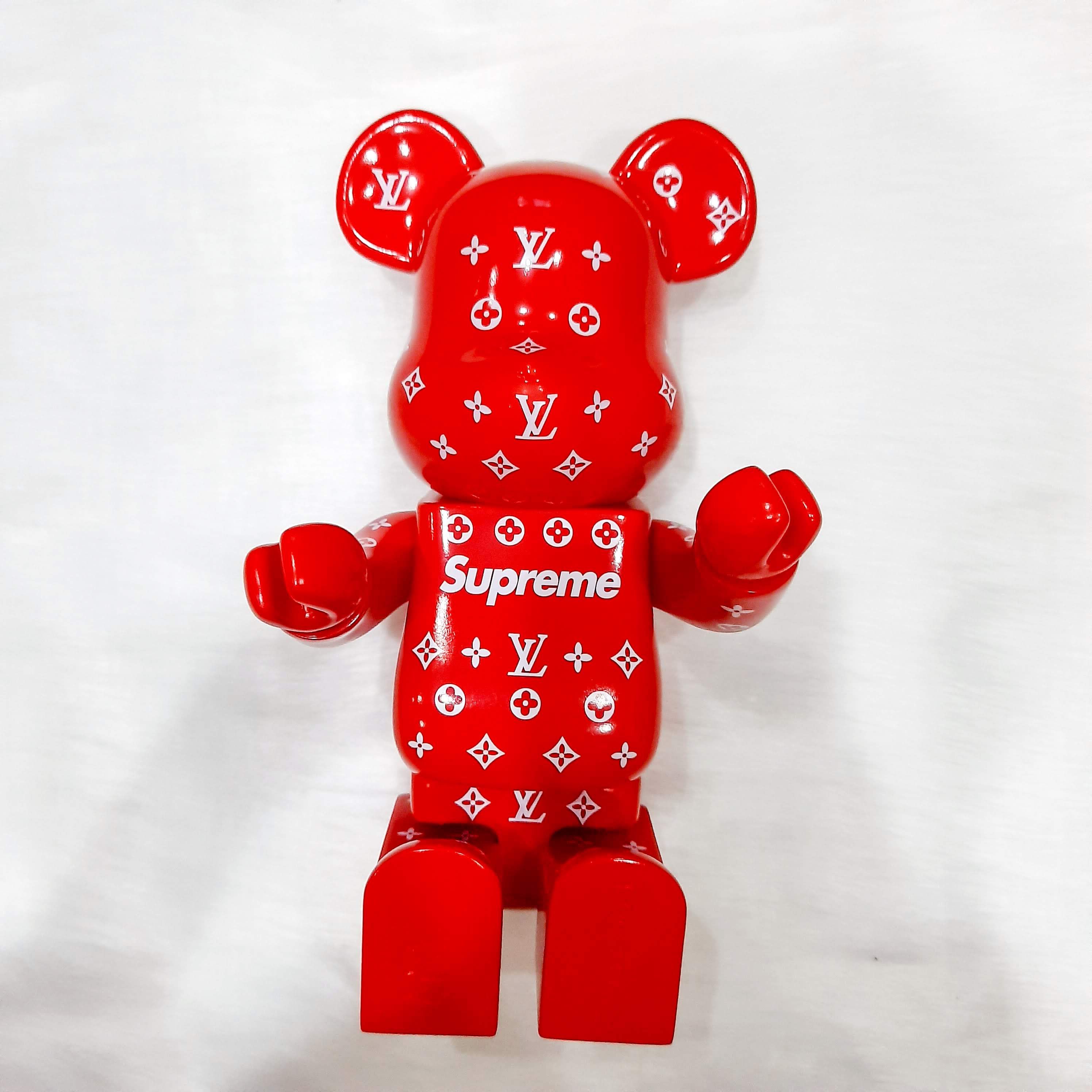 [HCM]Mô Hình Đồ Chơi Bearbrick Supreme Trang Trí  Bearbrick LV