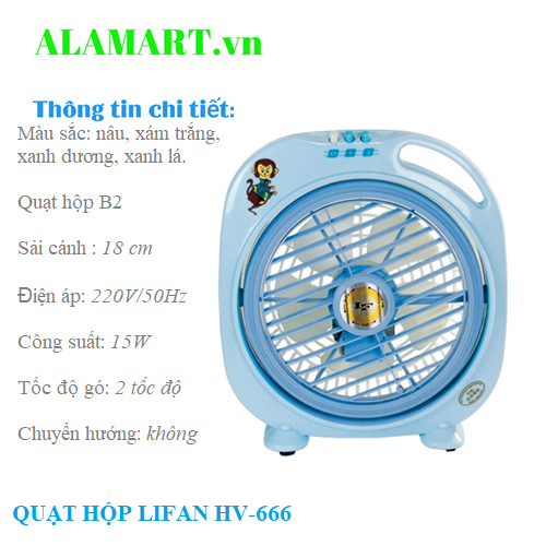 Quạt hộp Lifan HV-666