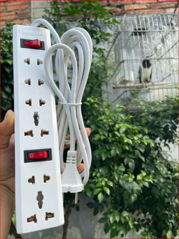 Ổ điện HATO - 6 lỗ 2 công tắc ( dài 3M )
