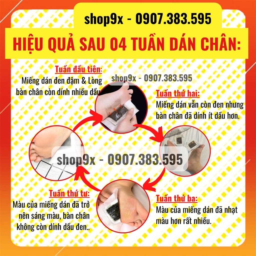 Miếng Dán Thải Độc Chân Lão Bắc Kinh Miếng Dán Chân Thải Độc Ngải Cứu (Hộp 50 Miếng)